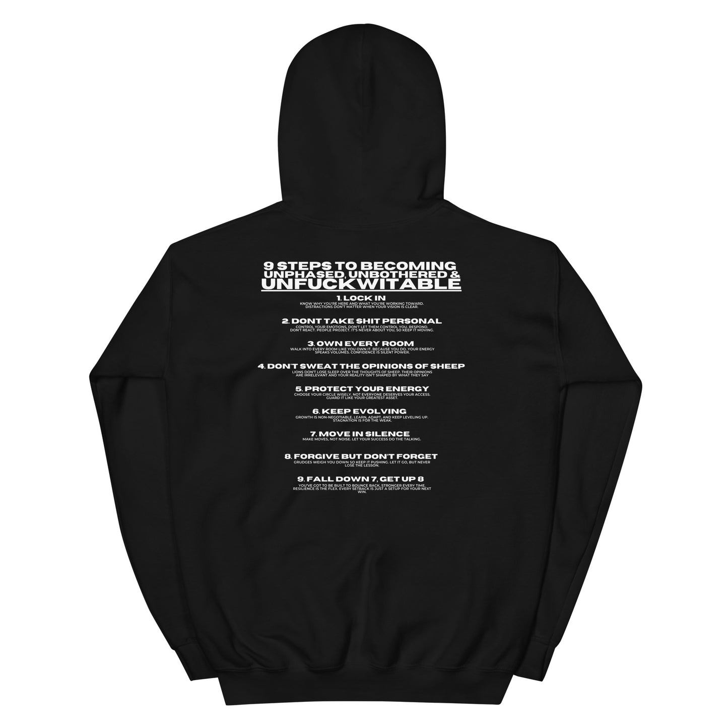 Unfuckwitable: 9 Steps Hoodie