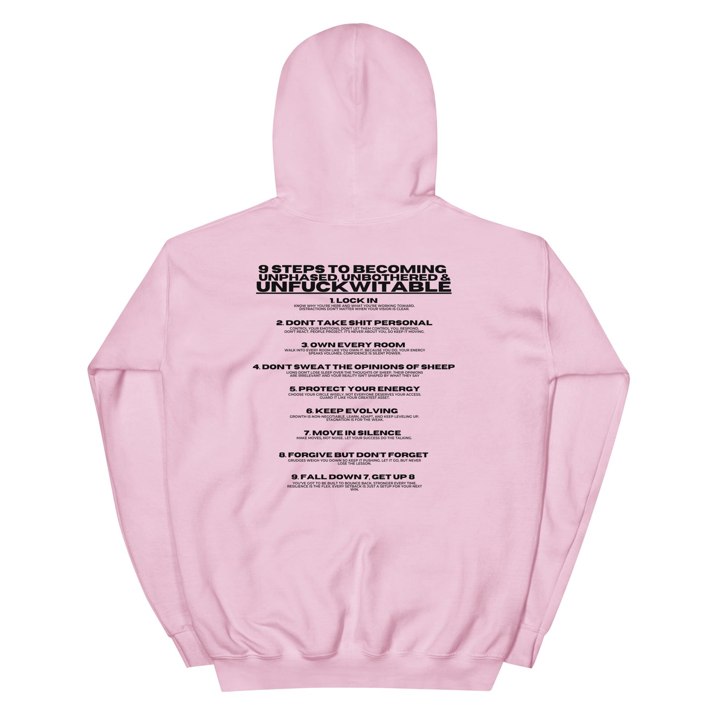 Unfuckwitable: 9 Steps Hoodie
