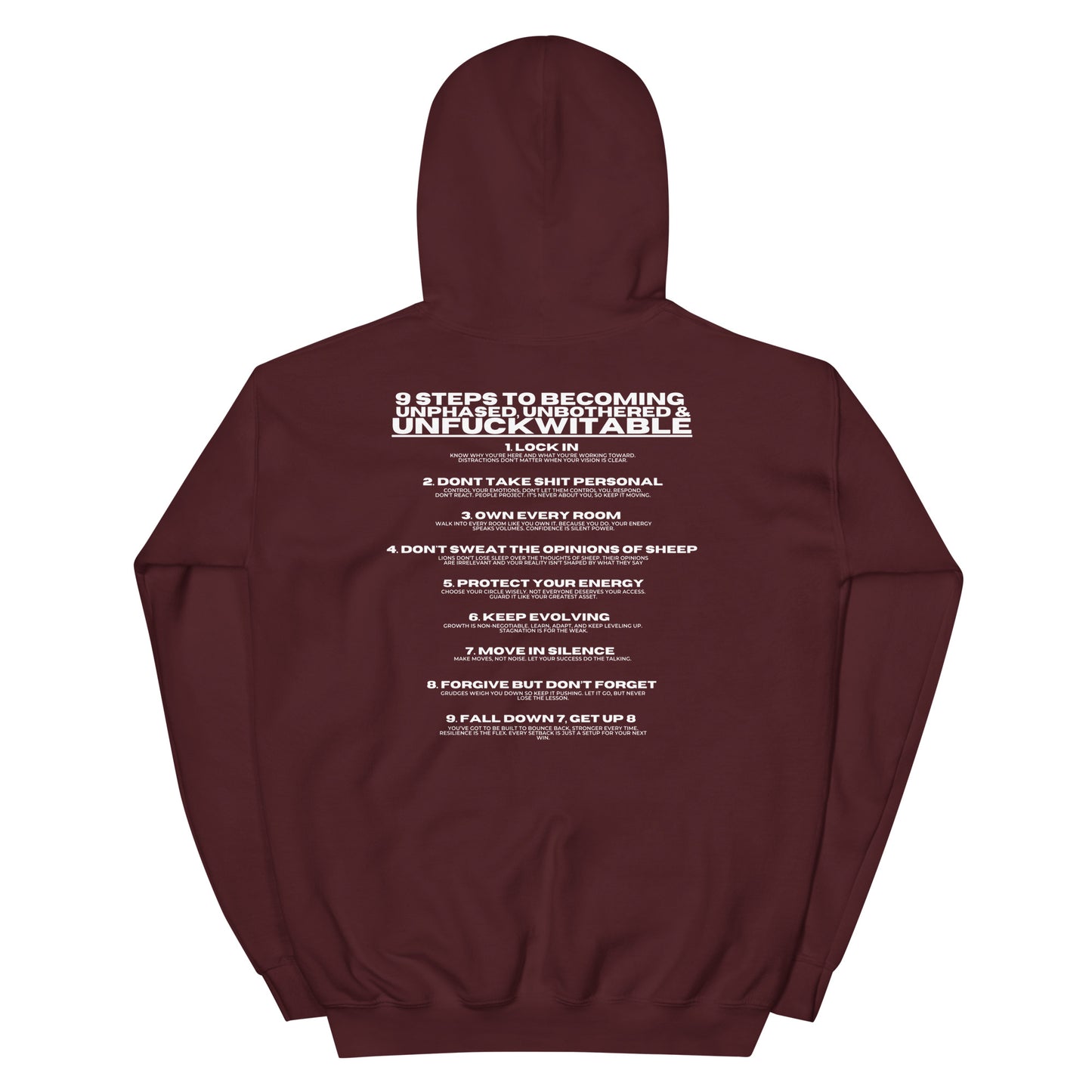 Unfuckwitable: 9 Steps Hoodie