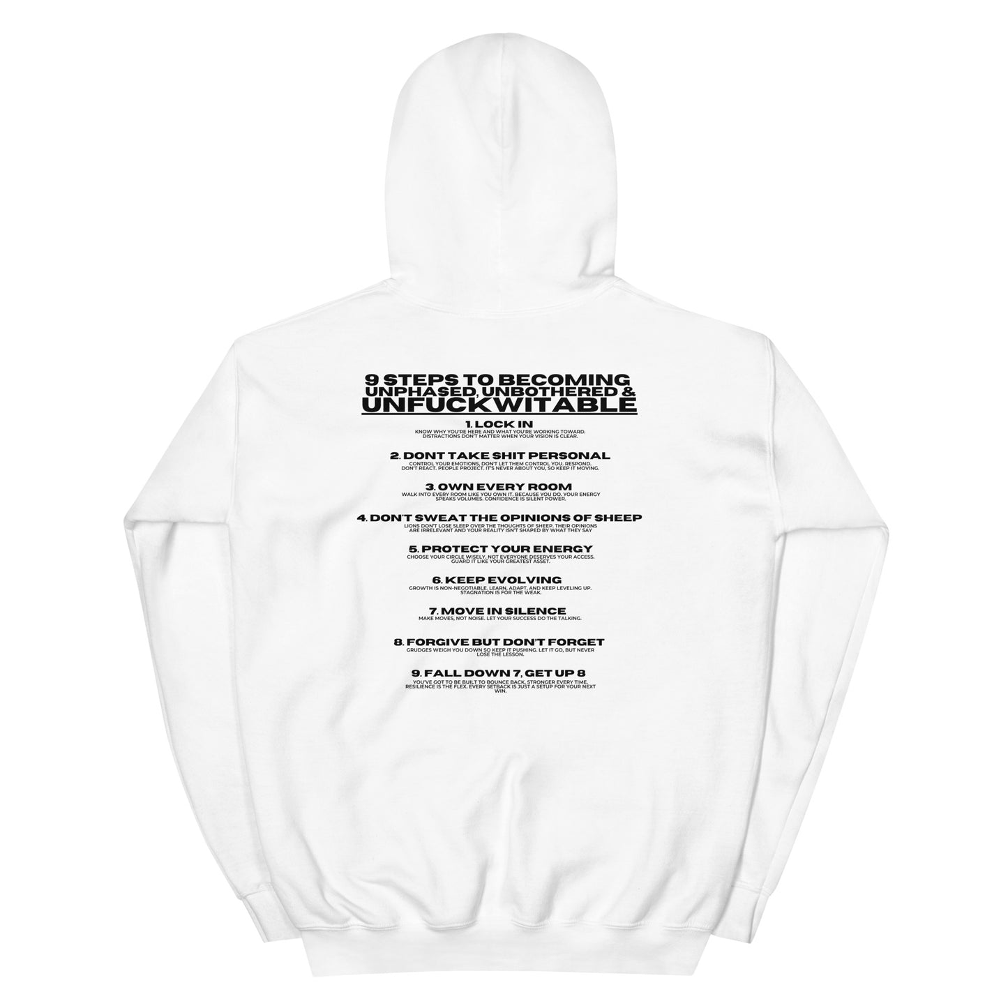 Unfuckwitable: 9 Steps Hoodie